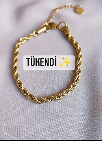 Burgu zincir bileklik