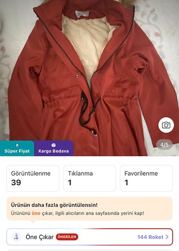 Kahverengi Kadın Midi Boy Kapüşonlu Parka - Görsel 3