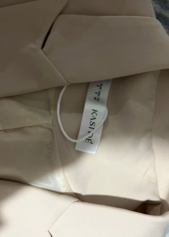 Açık Renk krem kısa blazer ceket - Görsel 2