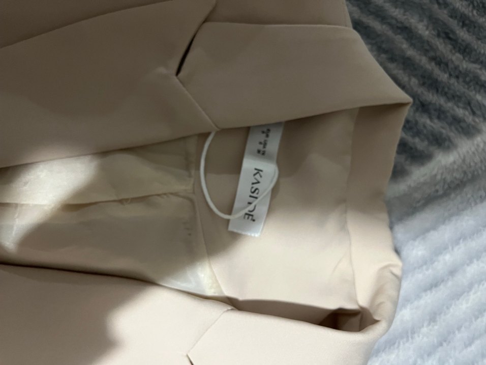 Açık Renk krem kısa blazer ceket - Görsel 2