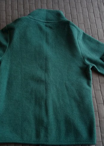 Turkuaz Fermuarlı Erkek Polar Sweatshirt - Görsel 4