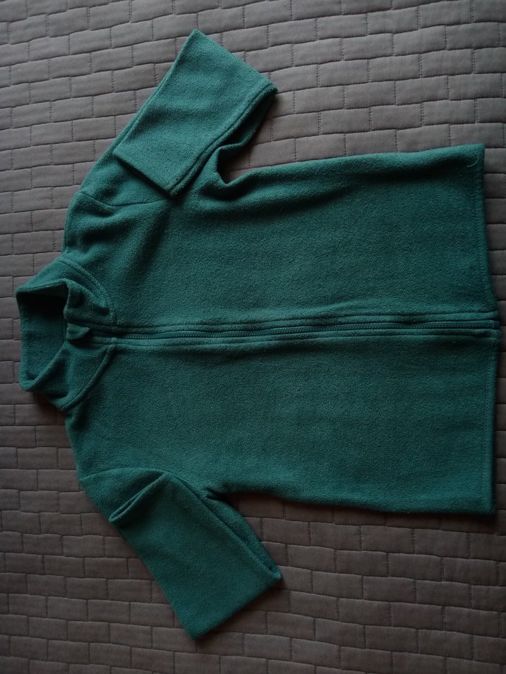 Turkuaz Fermuarlı Erkek Polar Sweatshirt - Görsel 5