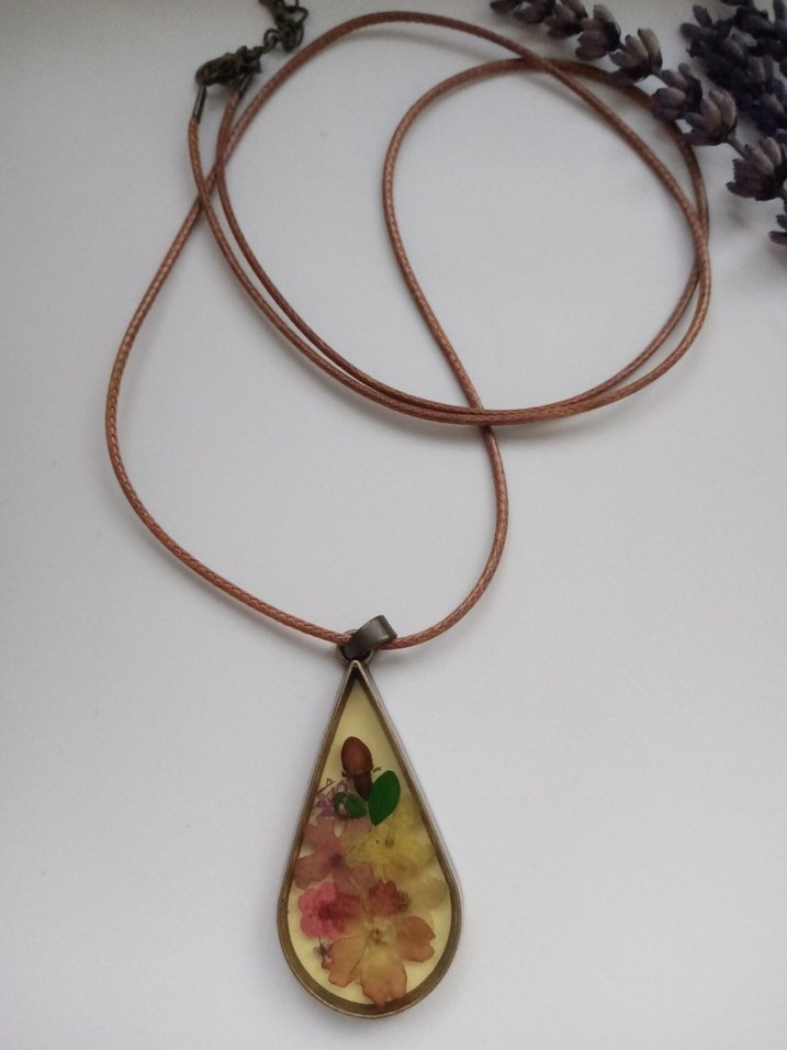 Çiçek Desenli Bohem Kadın Kolye - Görsel 3