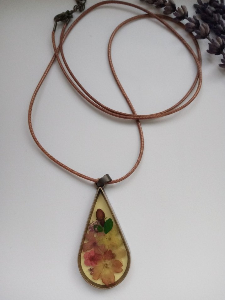 Çiçek Desenli Bohem Kadın Kolye - Görsel 2