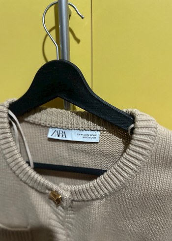 m Beden camel Renk Bej Triko Kadın #Hırka #Zara marka hiç giyilmedi