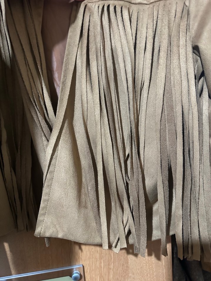 Kahverengi #Süet Kadın Ceket Püsküllü m beden - Görsel 2