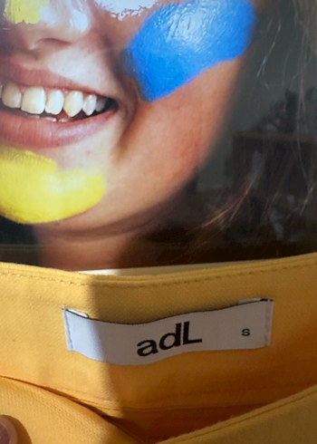 #Sarı #Pilili Mini #Etek Adl S #beden - Görsel 2