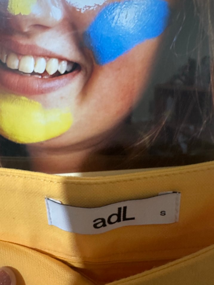 #Sarı #Pilili Mini #Etek Adl S #beden - Görsel 2