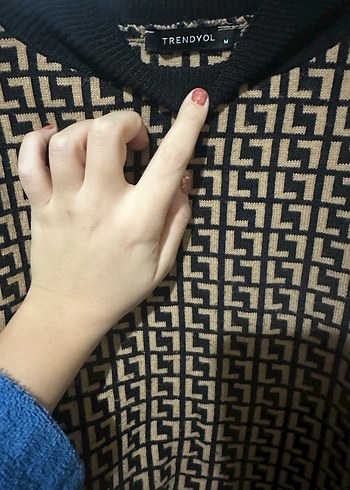 Triko Örme Kot Kollu Kahverengi #Kadın #Kazak - Görsel 4