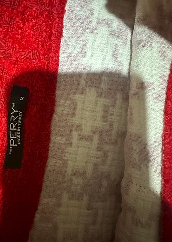 Düğmeli Kırmızı #Ekose #Mini #Etek Perry #M beden - Görsel 4