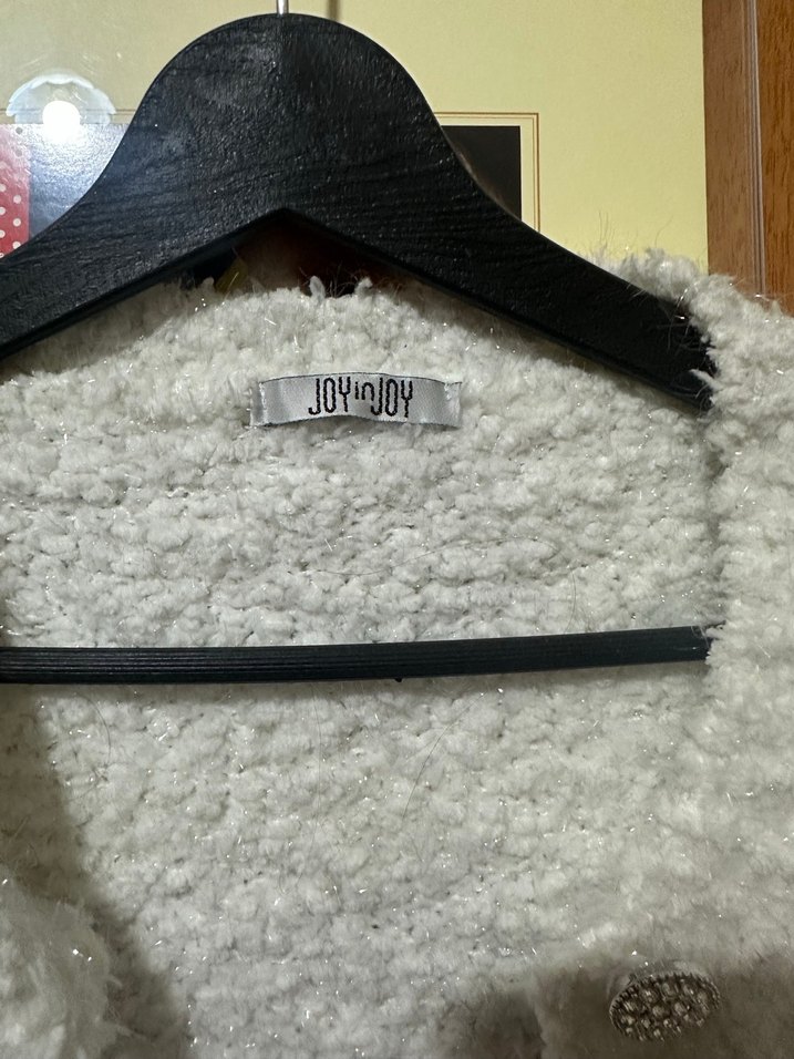 #Düğmeli #Beyaz #Triko #Hırka standart beden - Görsel 2