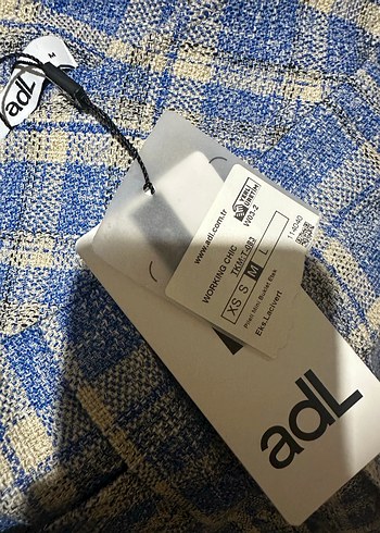 Mavi Ekoseli #Pilili #Mini #Etek adilışık M beden - Görsel 4