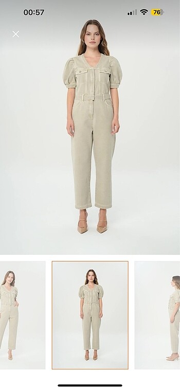 Zara Cross jeans kot tulum M Beden