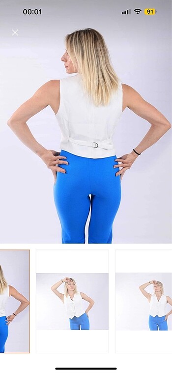 Zara 38 beden beyaz astarlı yelek #yelek