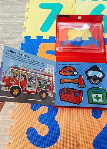 İtfaiye temalı puzzle kitap