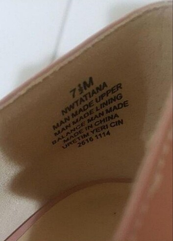 37,5 Beden ten rengi Renk Nine west stiletto