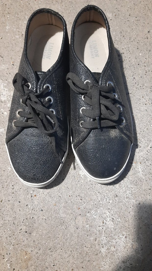 Siyah Parlak Kadın Spor Ayakkabı - Görsel 2