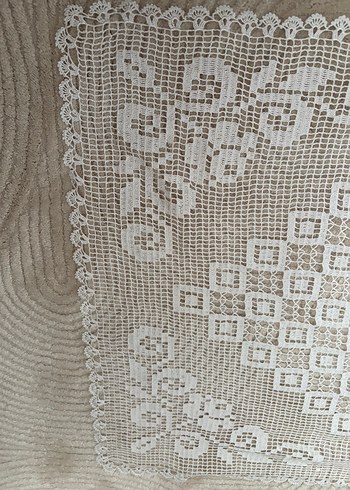El İşi Beyaz Dantel Masa Örtüsü - Görsel 3