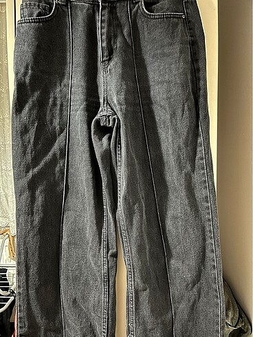 Siyah wide leg pantolon