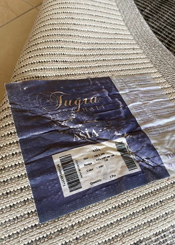 Gri sisal halı - Görsel 3