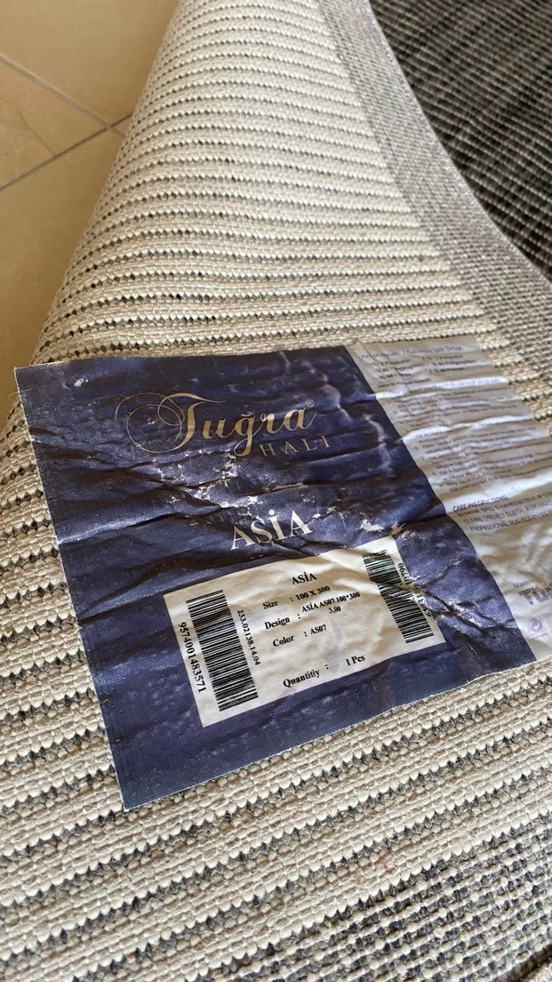 Gri sisal halı - Görsel 3