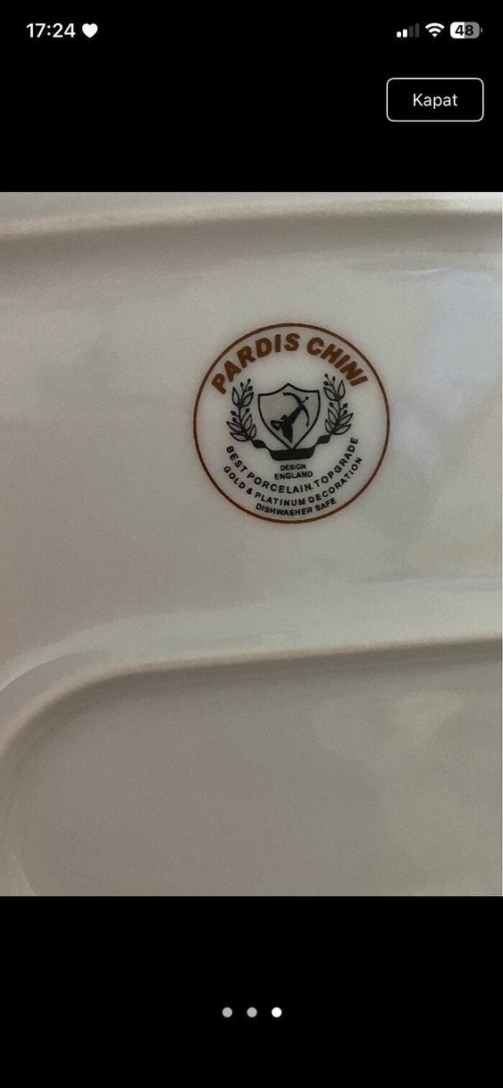 Altın rengi tabak - Görsel 3