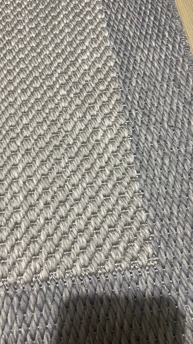Gri sisal halı - Görsel 2