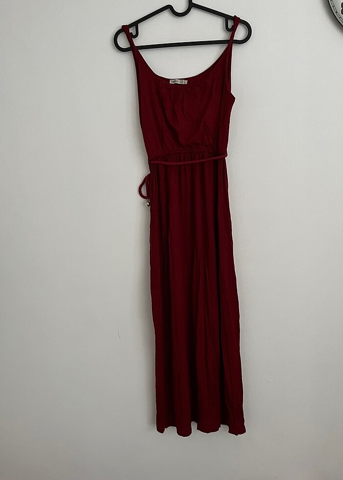 Modal kumaş helen tarz rahat elbise - Görsel 3