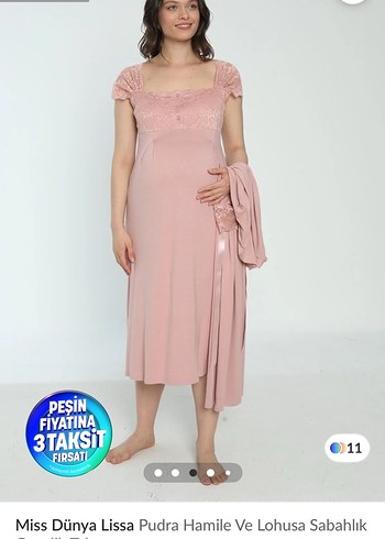 Lohusa 2li sabahlık gecelik takım - Görsel 2