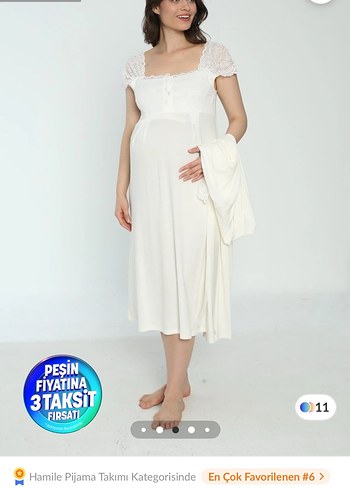 Lohusa 2li sabahlık gecelik takım - Görsel 2