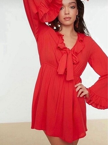 Penti kırmızı kaftan