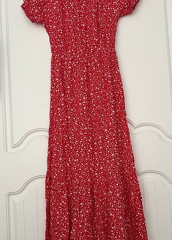 Günlük çiçekli pamuklu elbise - Görsel 2