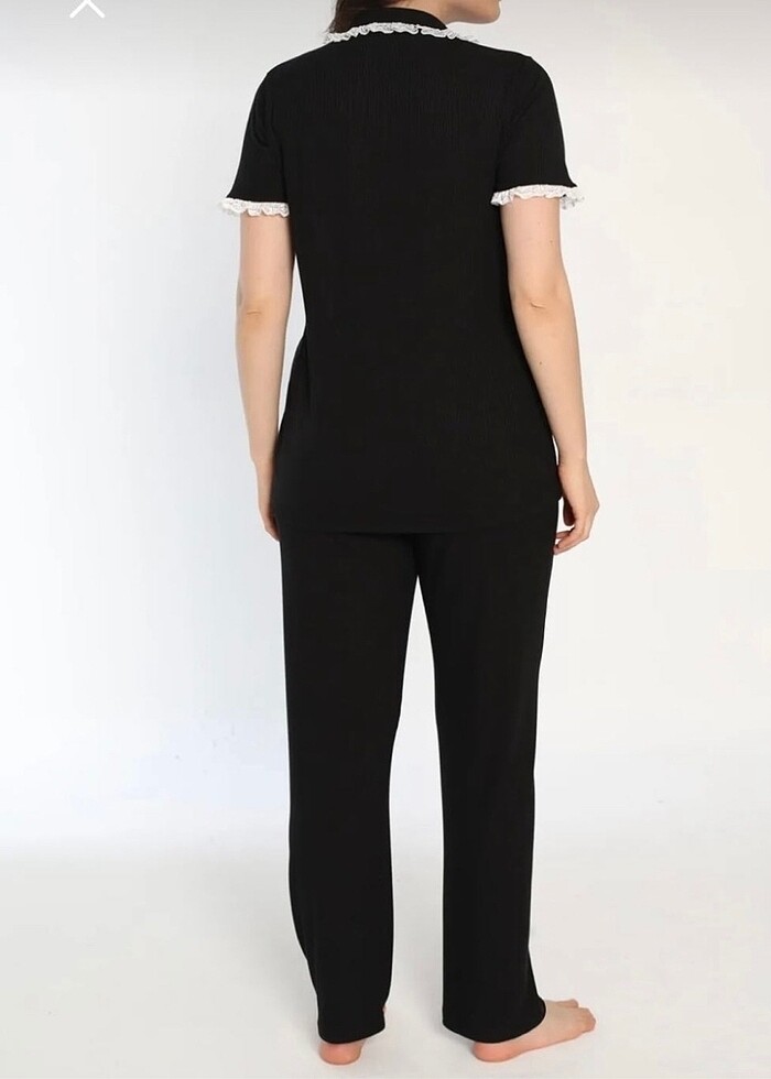 Pamuklu hamile pijama takımı - Görsel 2