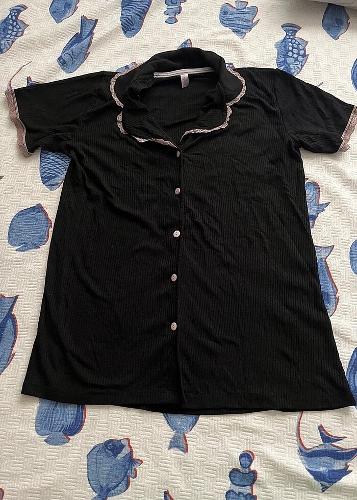 Pamuklu hamile pijama takımı - Görsel 5