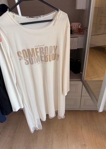 Beyaz Uzun Kollu tunik - Görsel 9