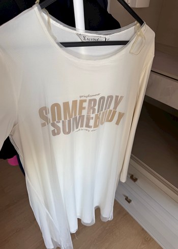 Beyaz Uzun Kollu tunik - Görsel 2