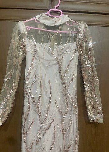 Özel dikim şık elbise - Görsel 4