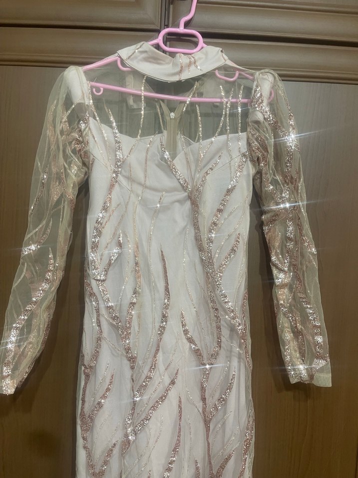 Özel dikim şık elbise - Görsel 4