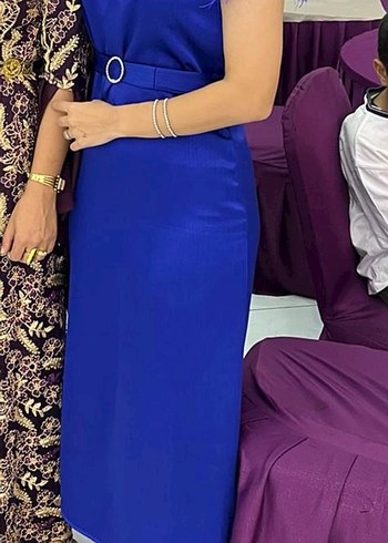 Özel dikim saten elbise - Görsel 4