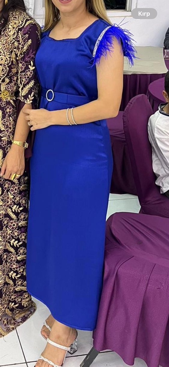 Özel dikim saten elbise - Görsel 4