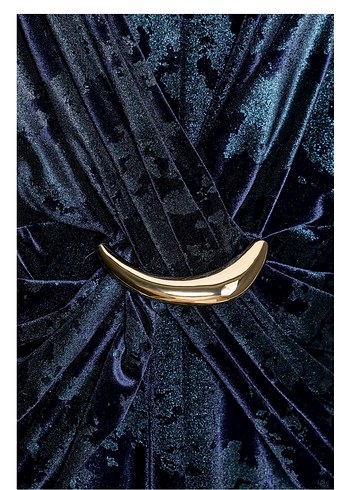 Zara Kemerli Lacivert Uzun Kadın Elbise - Görsel 3