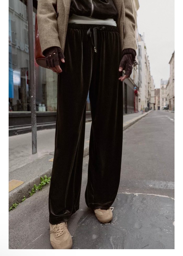 Zara Kahverengi kadife pantolon - Görsel 2