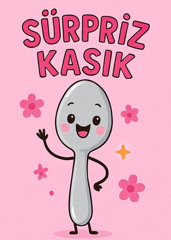 Pembe Çocuk Tabak, Çatal ve Bıçak Seti
