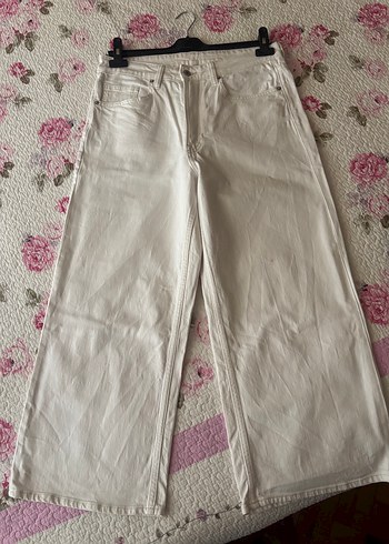 Beyaz denim pantolon