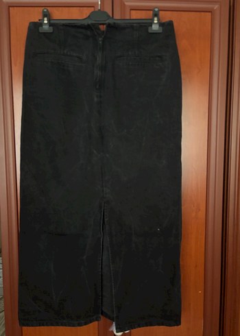 Massimo Dutti Siyah Uzun Kot Etek