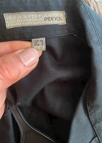 Kadın Siyah Keten Midi Gömlek - Görsel 4