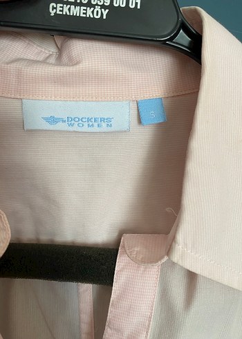 Pembe Düğmeli Pamuklu Kadın Gömlek - Görsel 3