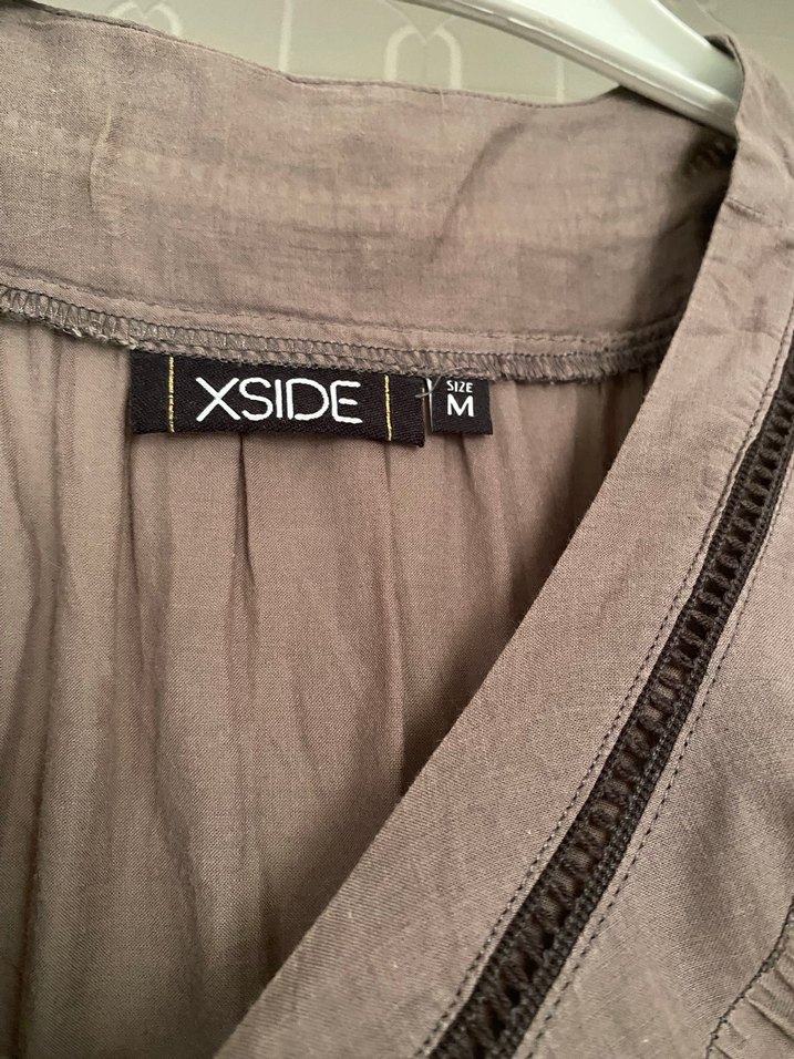 Bohem siyah Desenli Düğmeli yazlık midi elbise - Görsel 5