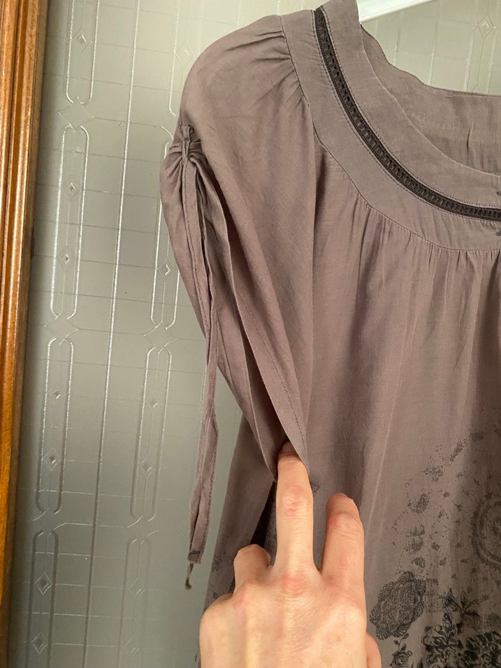 Bohem siyah Desenli Düğmeli yazlık midi elbise - Görsel 2