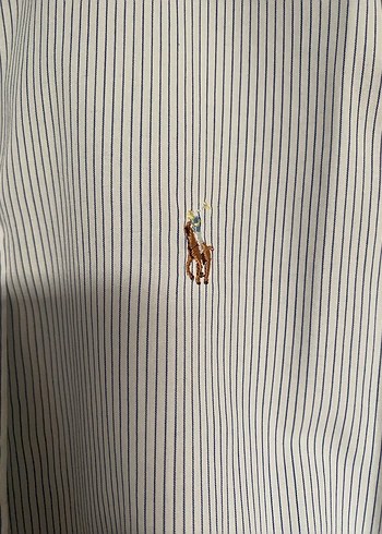 Kısa Kollu açık mavim çizgili Gömlek - Görsel 2